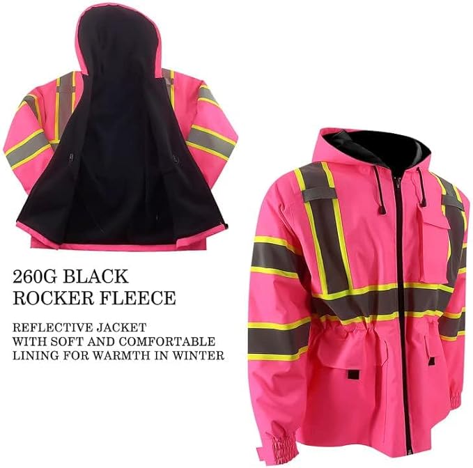 Chaqueta polar impermeable de alta visibilidad - Serie 69