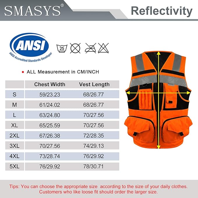 Tactical Safety Vest knitted and Oxford Hi-vis Vest with Pockets