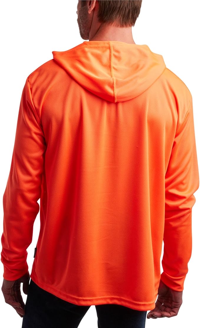 Hi-Vis Hooded Long-Sleeve Safety Shirt ( 2 Pieces )