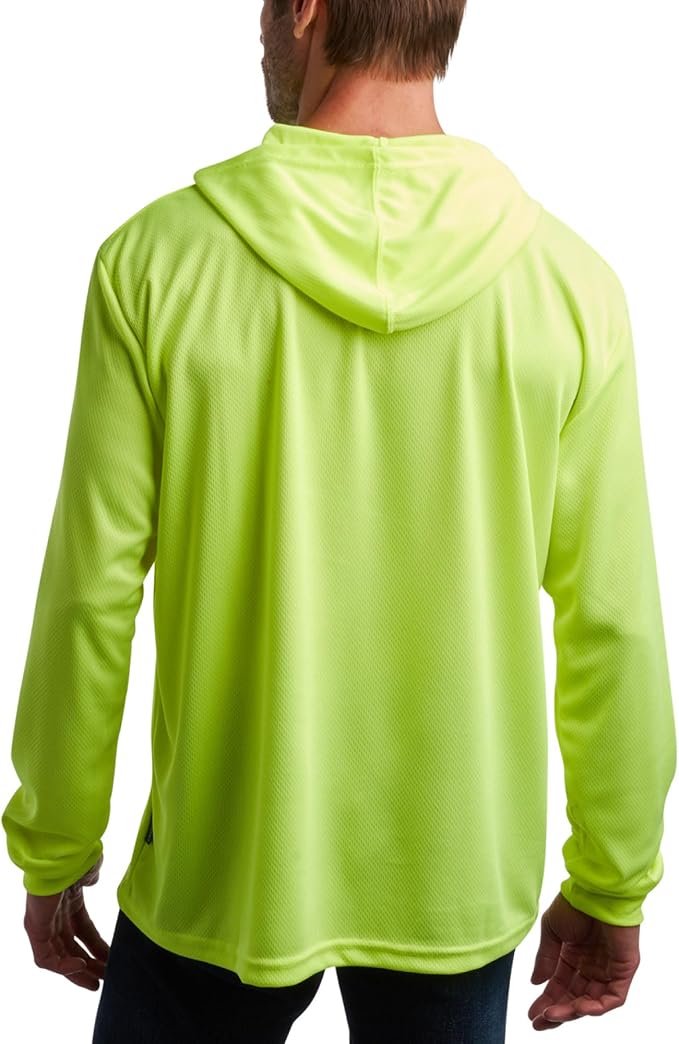 Hi-Vis Hooded Long-Sleeve Safety Shirt ( 2 Pieces )