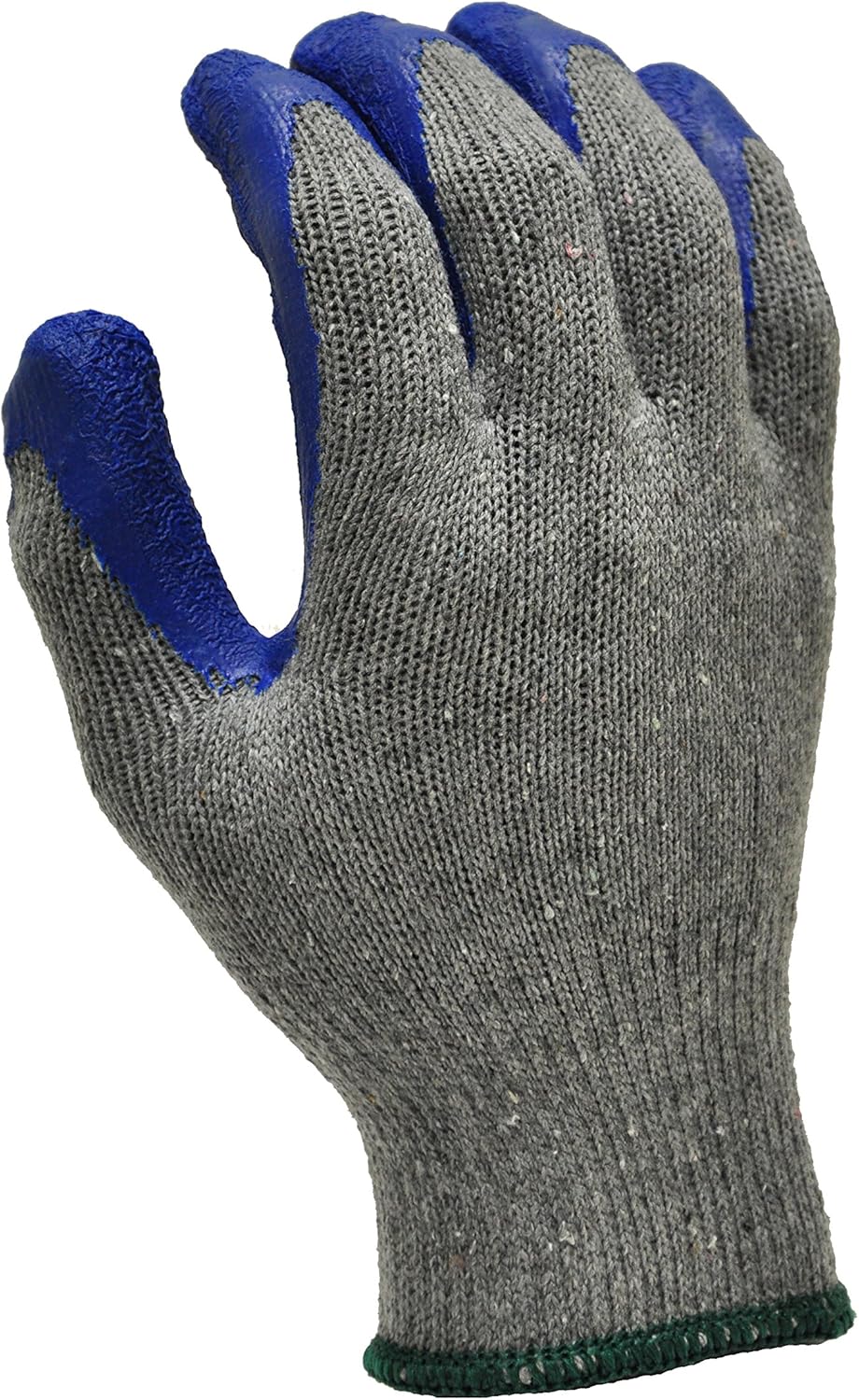 16 Pairs Medium Rubber Latex Double Coated Work Gloves for Construction, gardening gloves, heavy duty Cotton Blend Blue