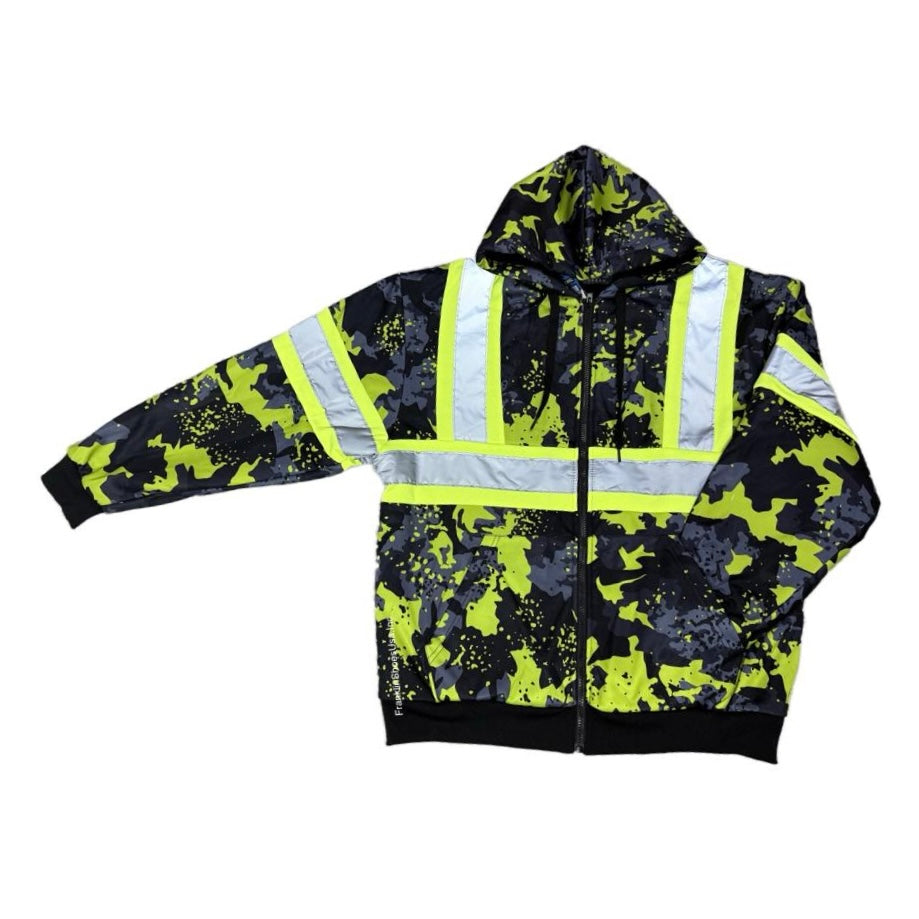 Camo Soft Sherpa Lined Hoodie - Full Zip Fleece Lining Heavy Duty Sweatshirts