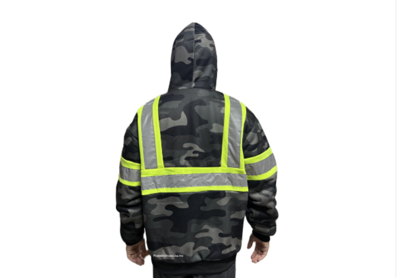 Camo Soft Sherpa Lined Hoodie - Full Zip Fleece Lining Heavy Duty Sweatshirts