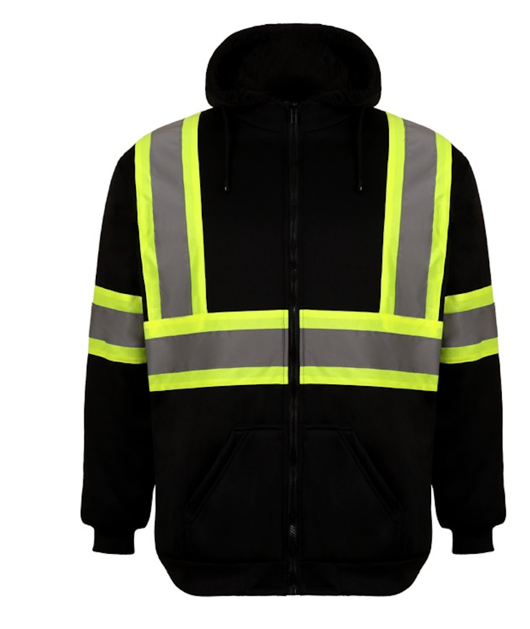 High-Visibility Two-Tone Hooded Safety Jacket - LB-86