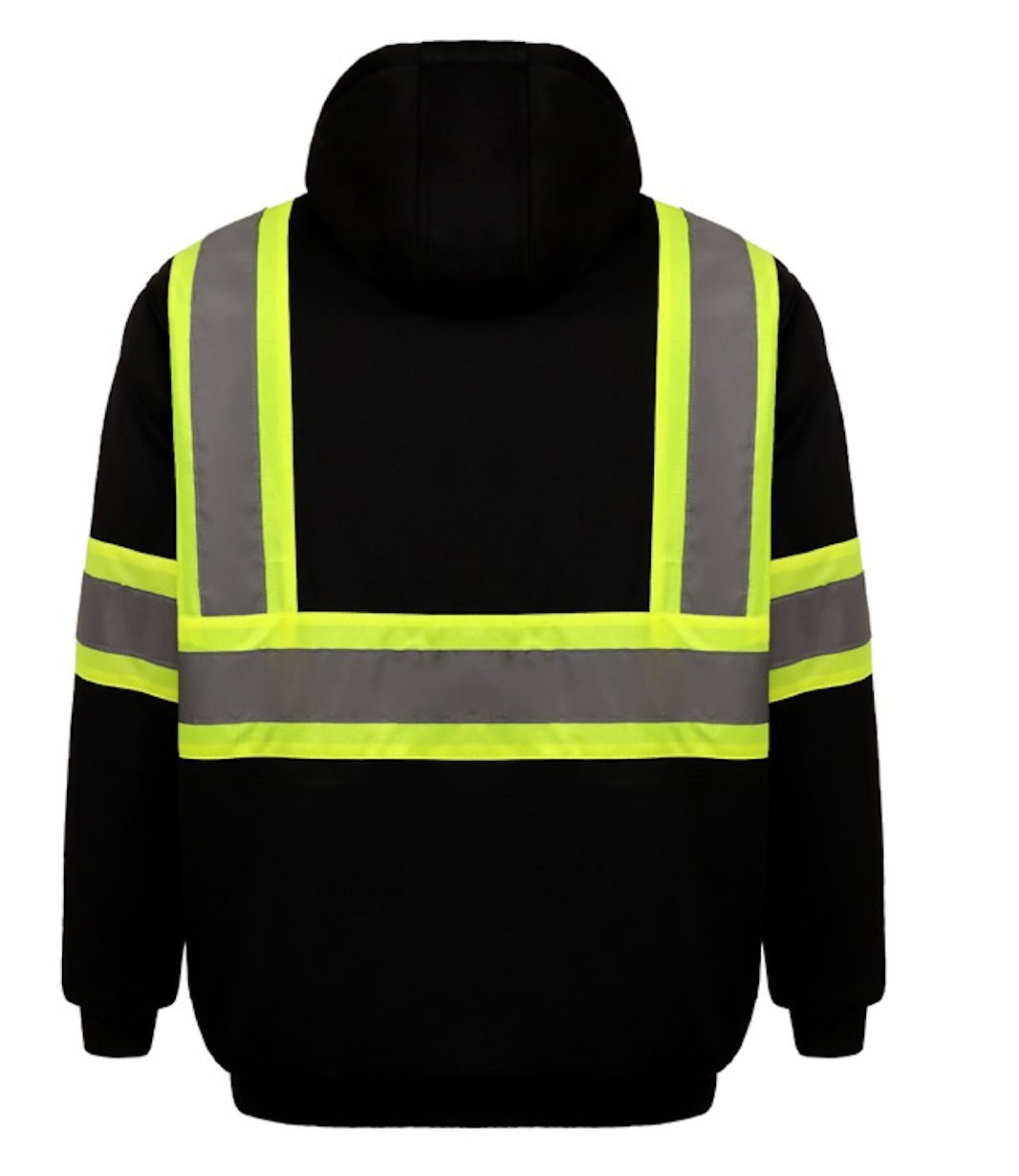 High-Visibility Two-Tone Hooded Safety Jacket - LB-86