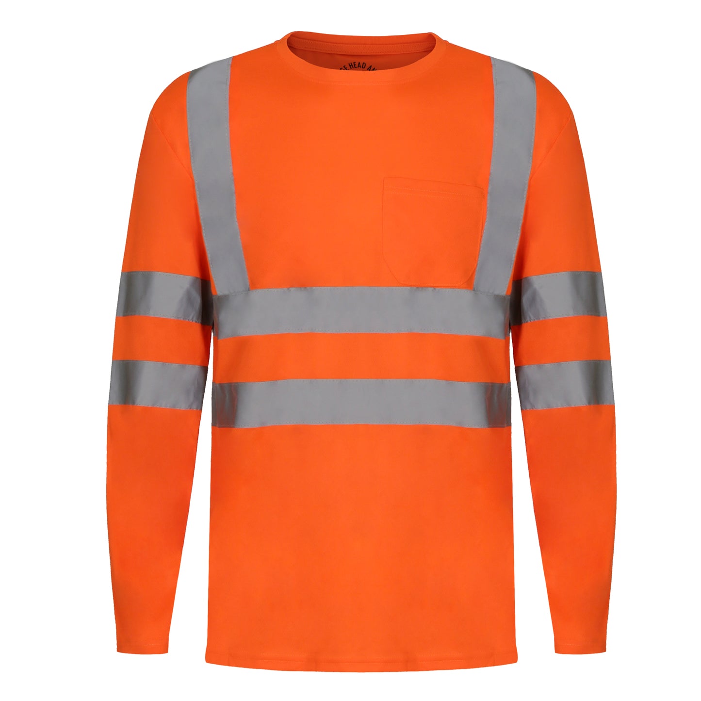 High-Visibility Long-Sleeve Safety Shirt with Reflective Stripes ( 2 Pieces)