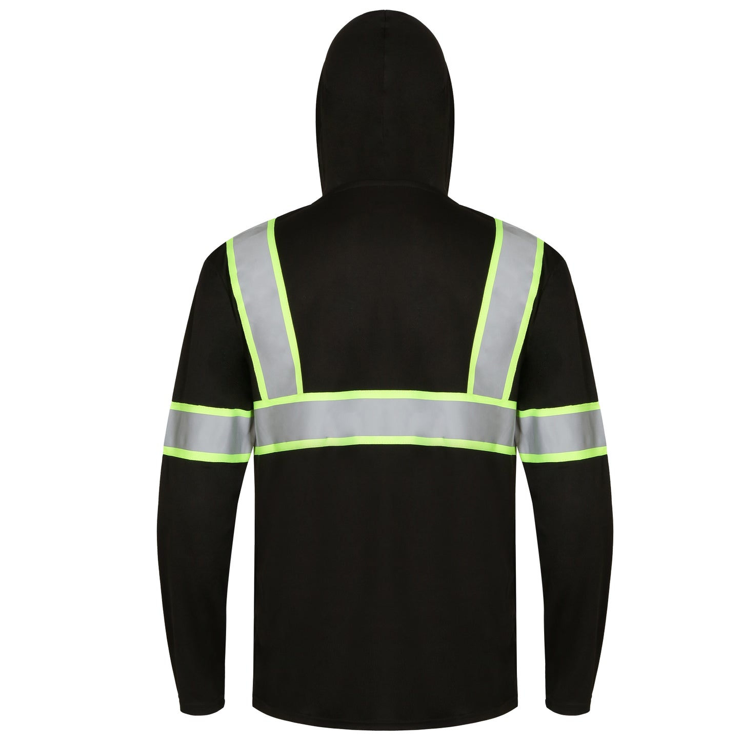 Hi-Vis Reflective Hooded long-sleeve shirts  ( 2 Pieces)