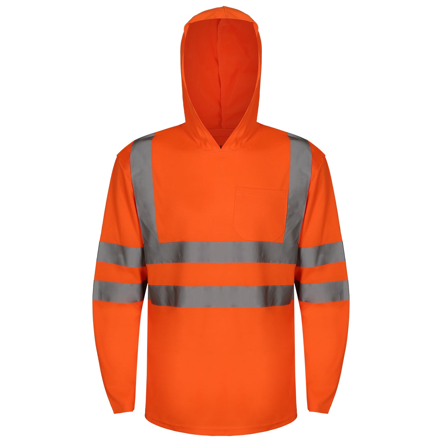 Hi-Vis Reflective Hooded long-sleeve shirts  ( 2 Pieces)