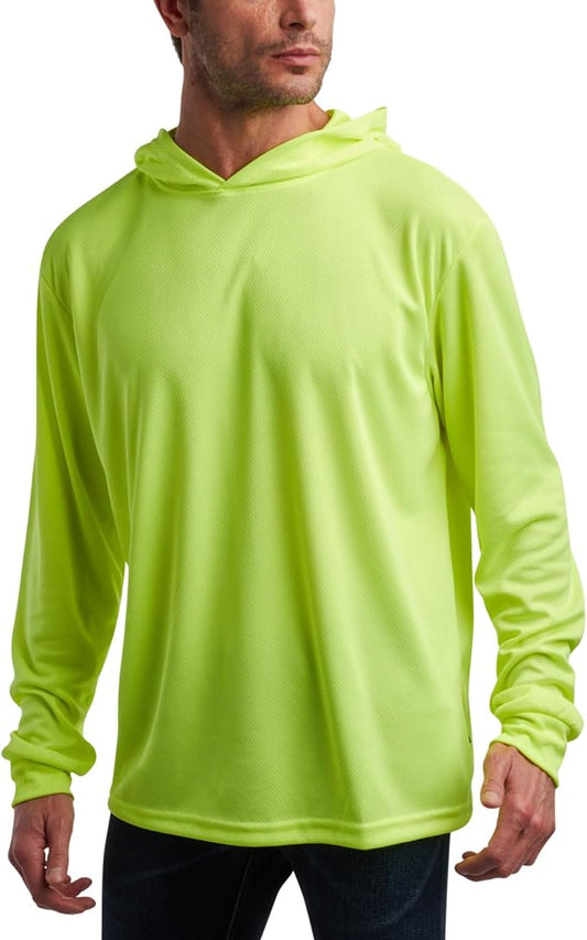 Hi-Vis Hooded Long-Sleeve Safety Shirt ( 2 Pieces )