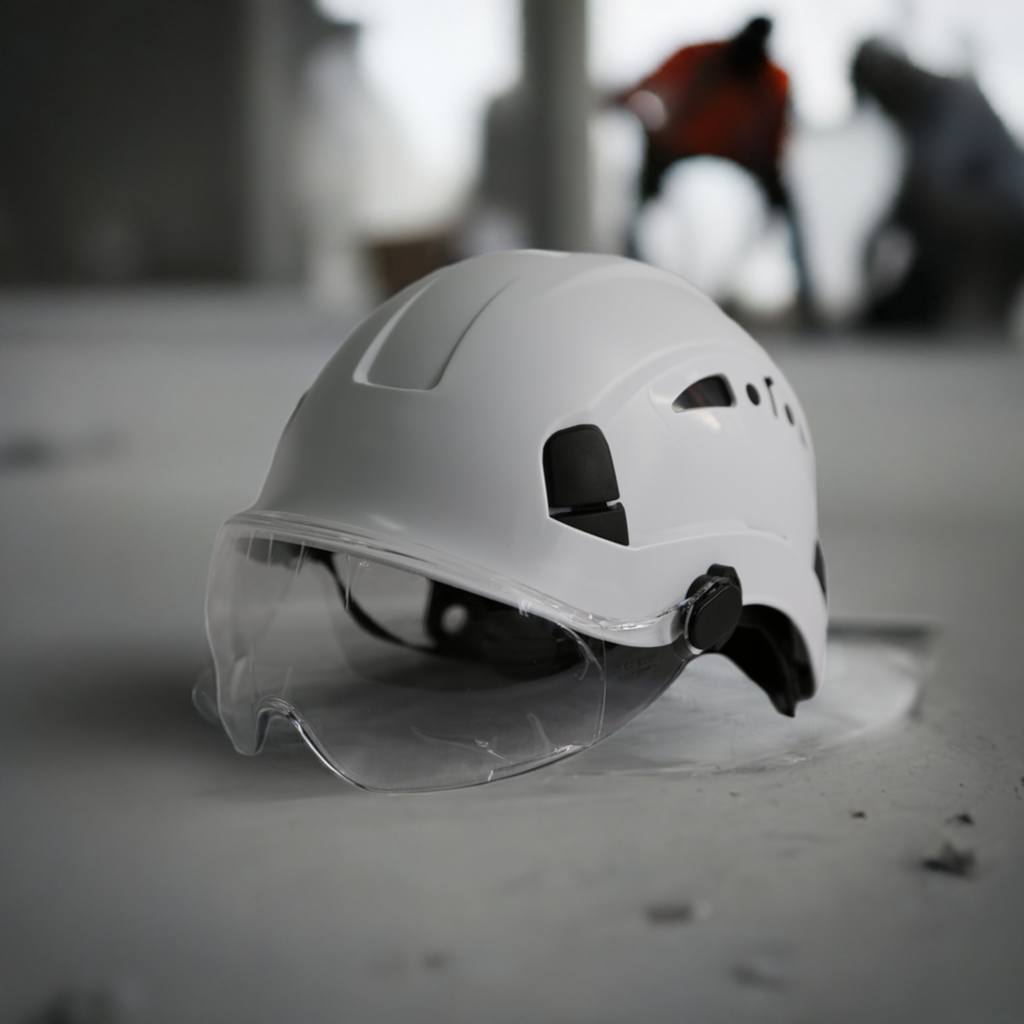 Construction Safety Helmet with Visor Work Protection ABS Hard Hat