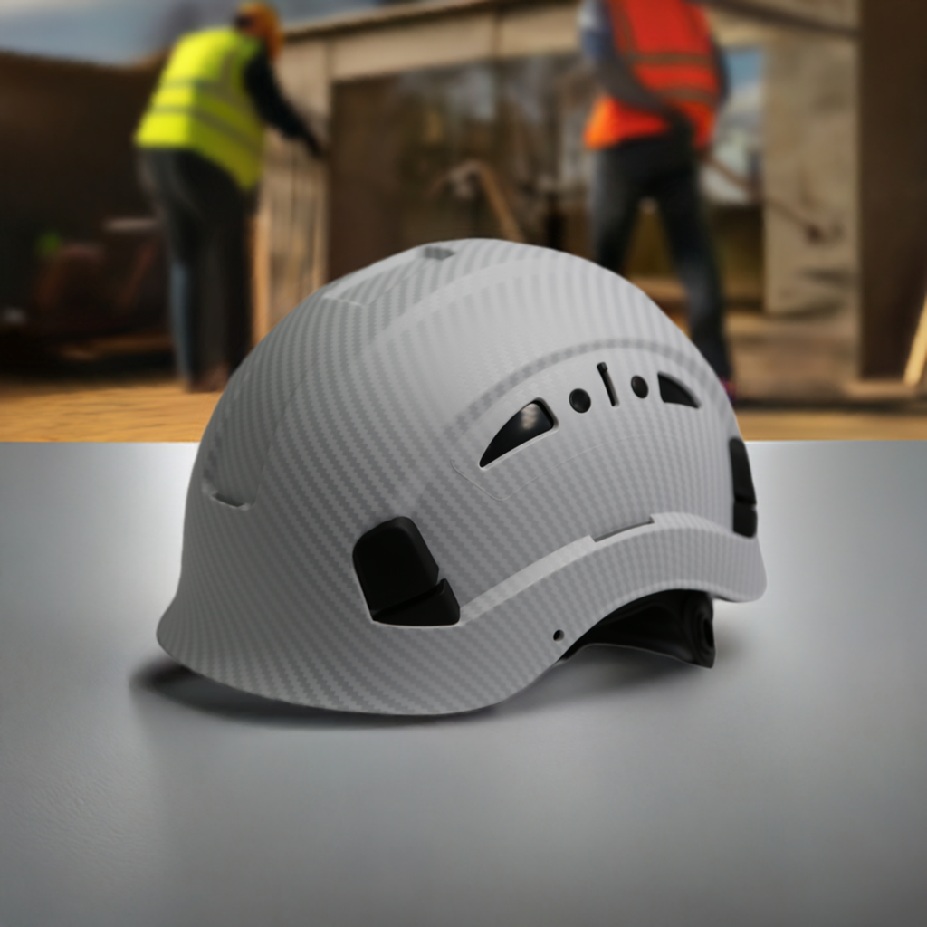 Construction Safety Helmet ABS Hard Hat ANSI CARBON Material