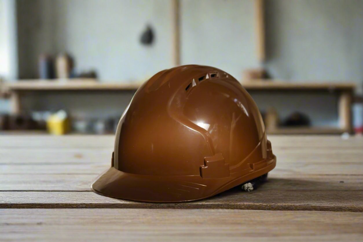 Hard Hats with 4-Point Suspension, Vents, and Cotton Brow Pad – Durable ABS Construction