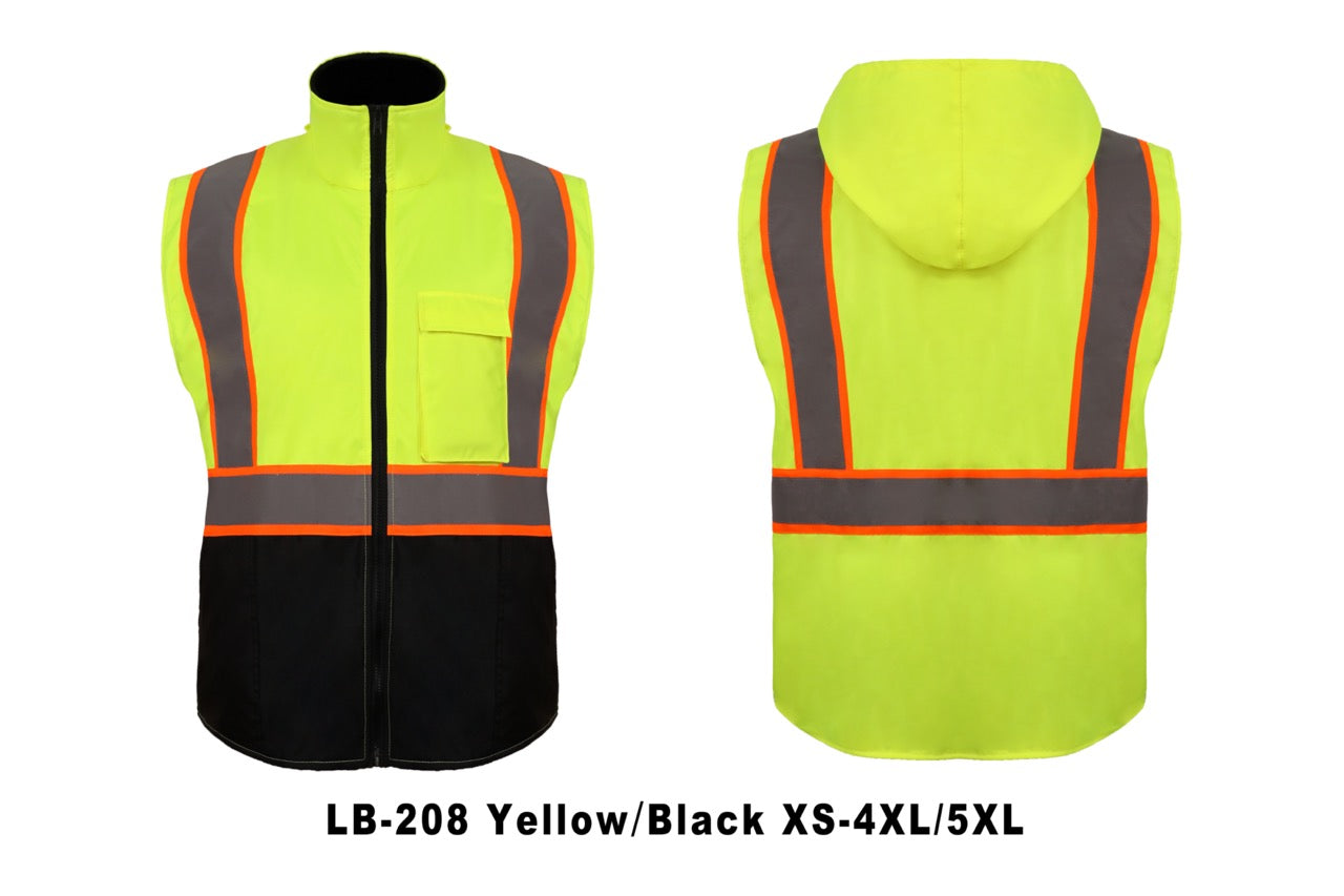 Thermal Reflective Safety Vest with Hood