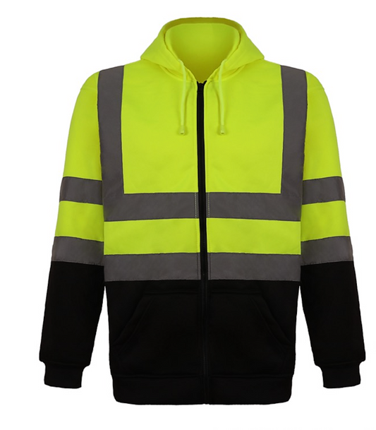 High-Visibility Two-Tone Hooded Safety Jacket - LB-86