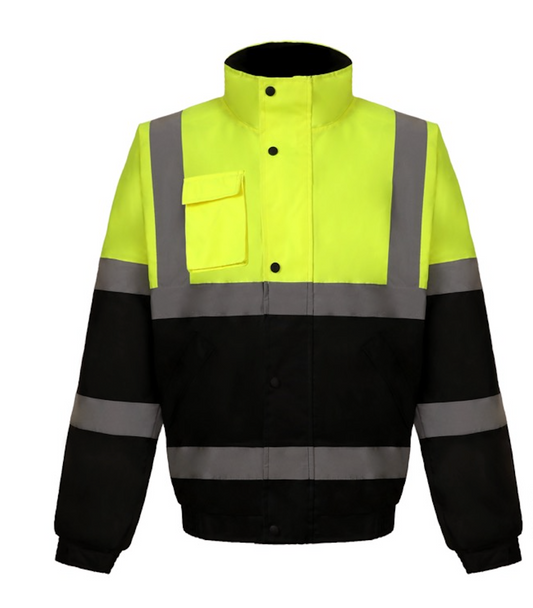 High-Visibility Waterproof Workwear Jackets with Fleece Lining for Ultimate Safety and Warmth